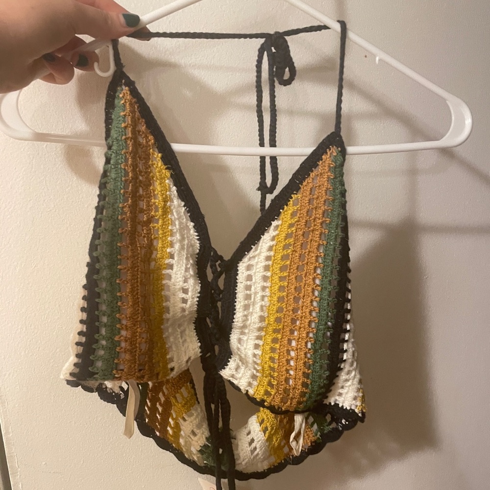 Knit halter top